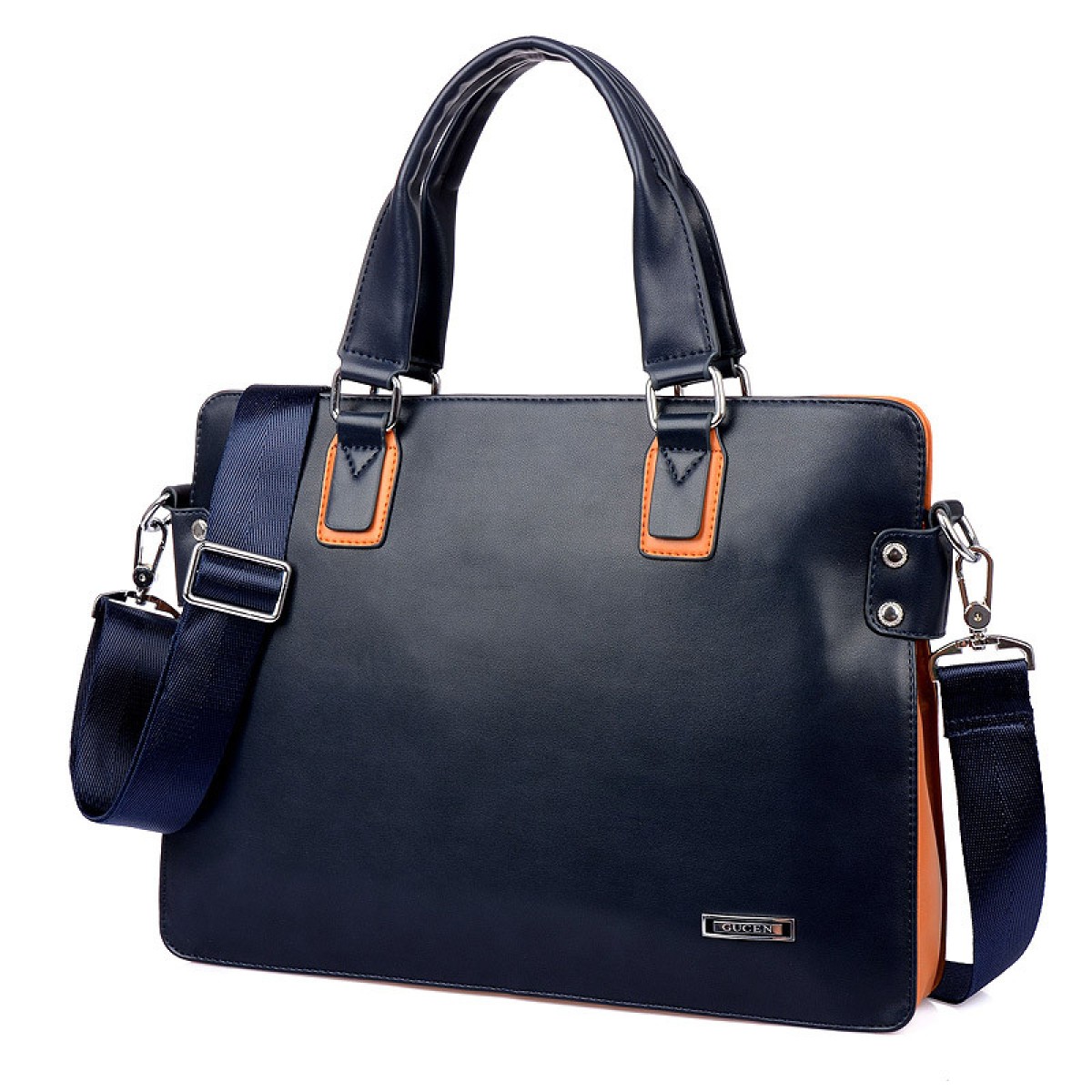 Messenger Bag Style Leather Briefcase - Simply Fab Bags